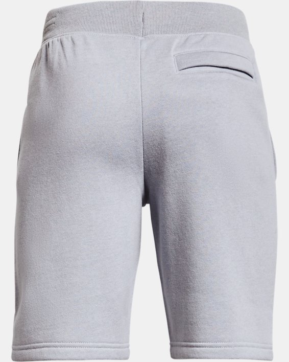 Shorts UA Rival Cotton da ragazzo, Gray, pdpMainDesktop image number 1